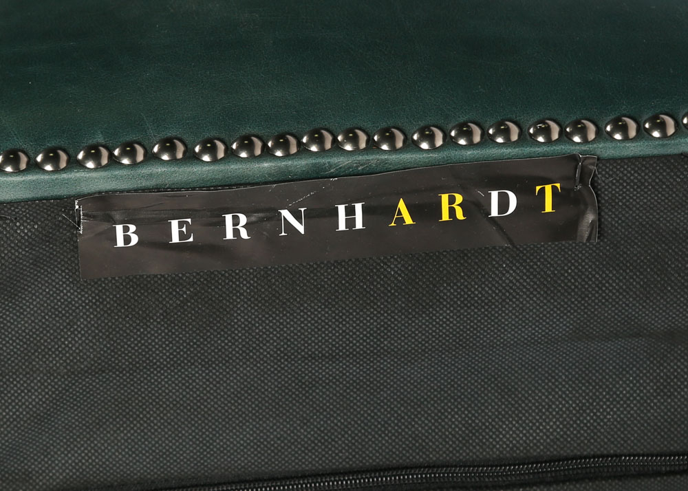 Bernhardt "Caroline" Leather Corner Chair