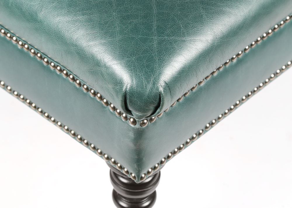 Bernhardt "Caroline" Leather Corner Chair