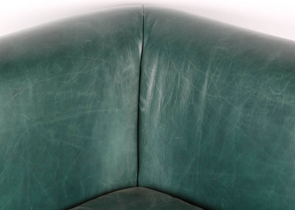 Bernhardt "Caroline" Leather Corner Chair