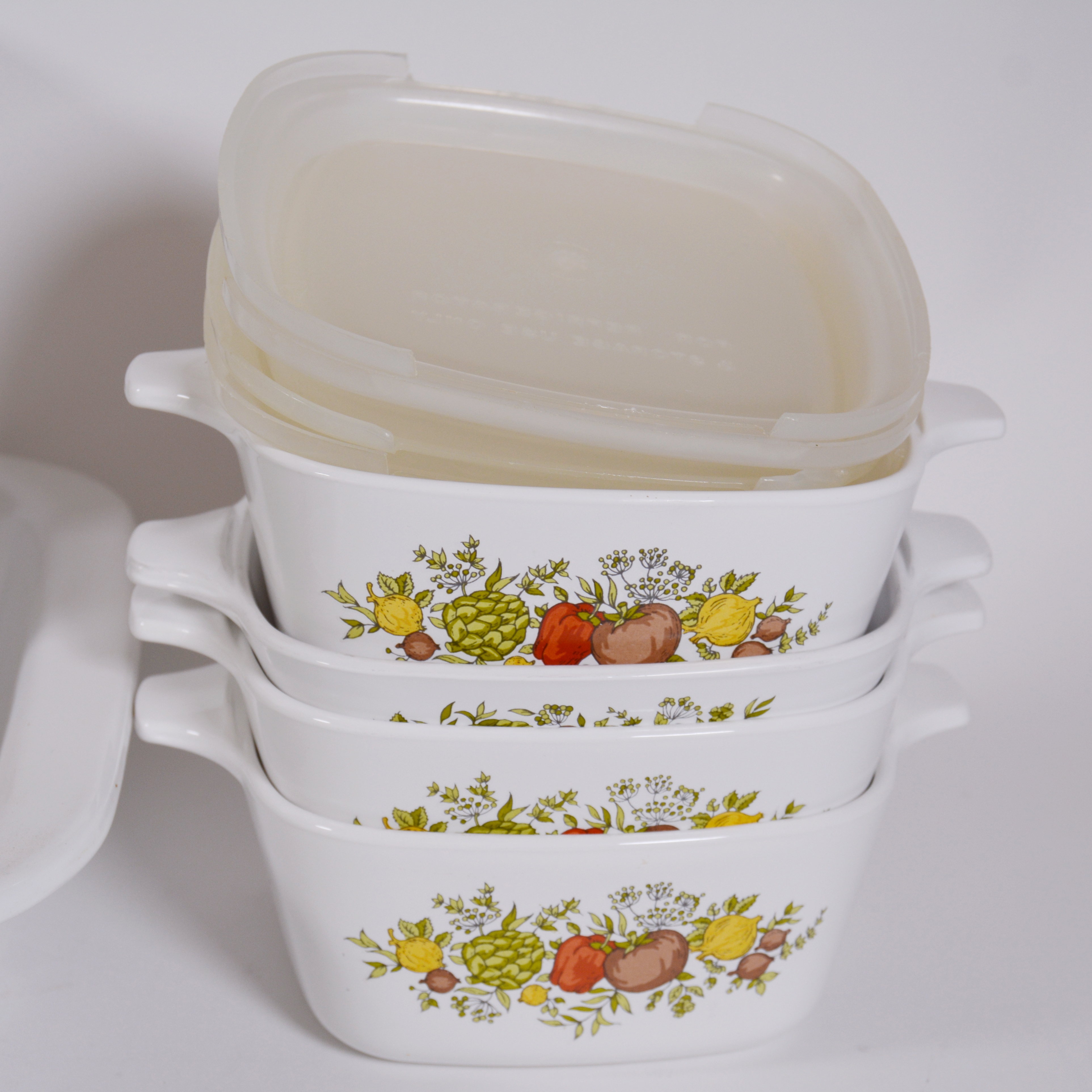 Vintage Corning Ware "Spice of Life" Pattern Bakeware