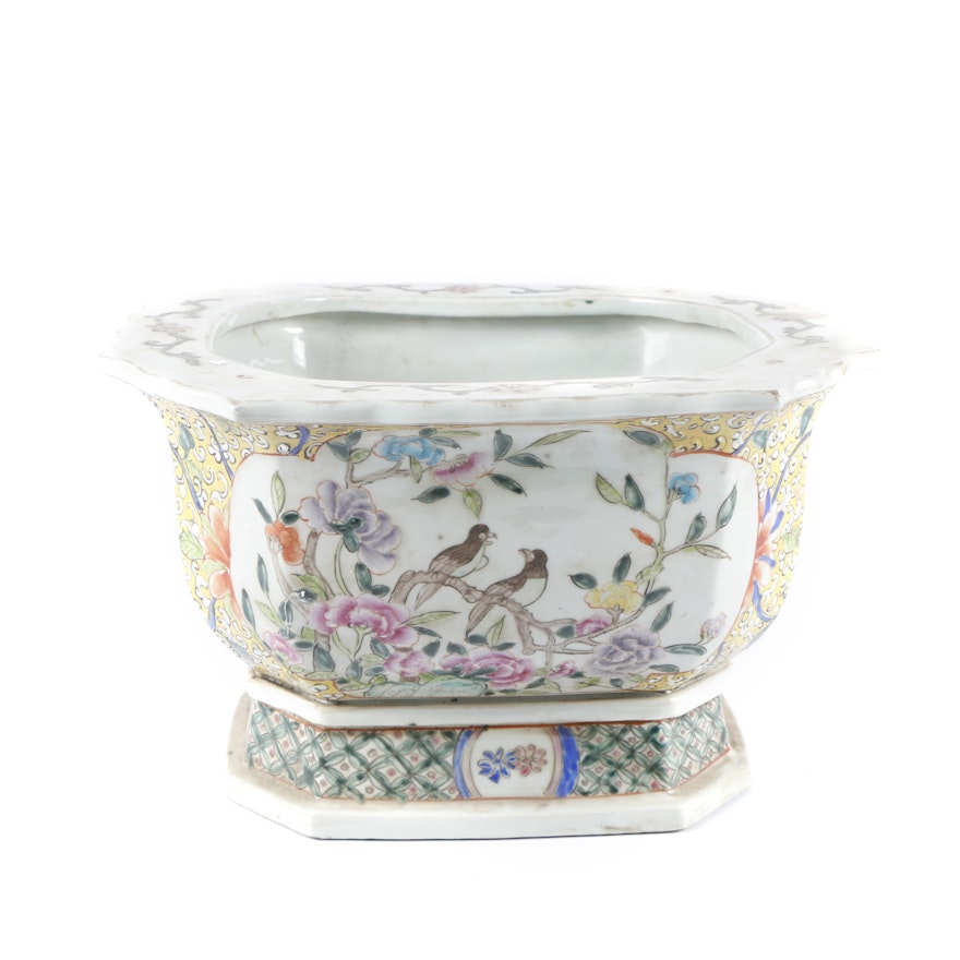 Chinese Hand-Painted Porcelain Planter