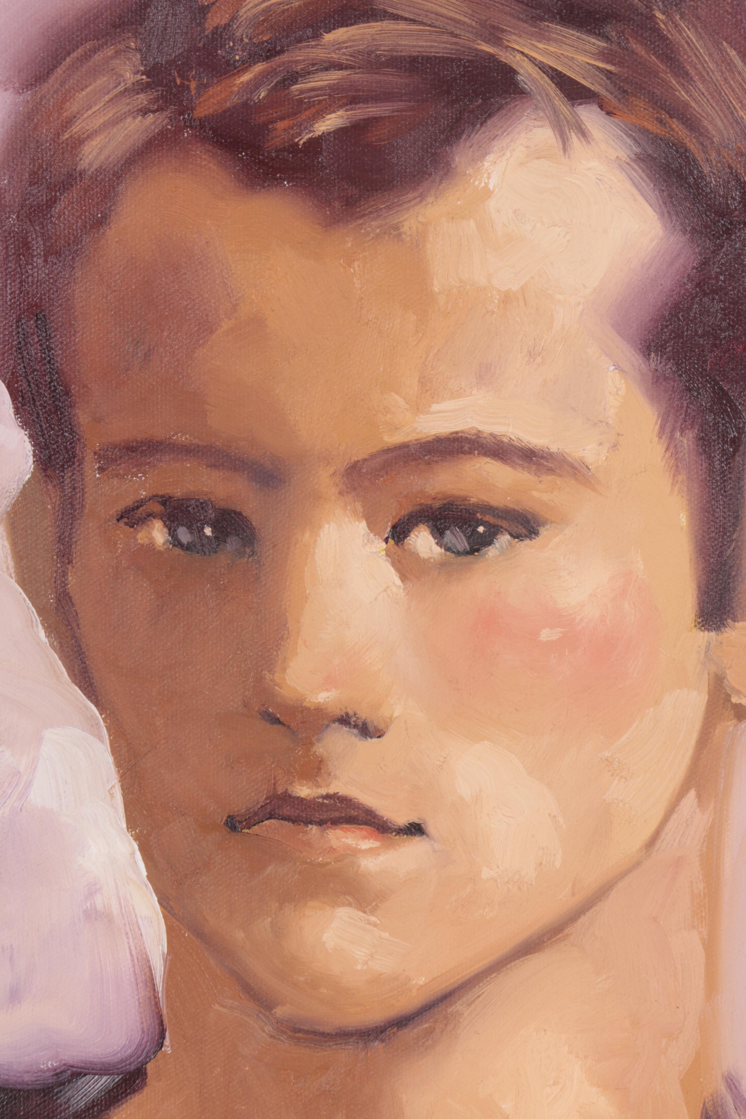 Marcos Cotti Lorango Oil Painting "Matt Damon"