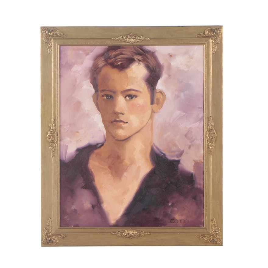 Marcos Cotti Lorango Oil Painting "Matt Damon"