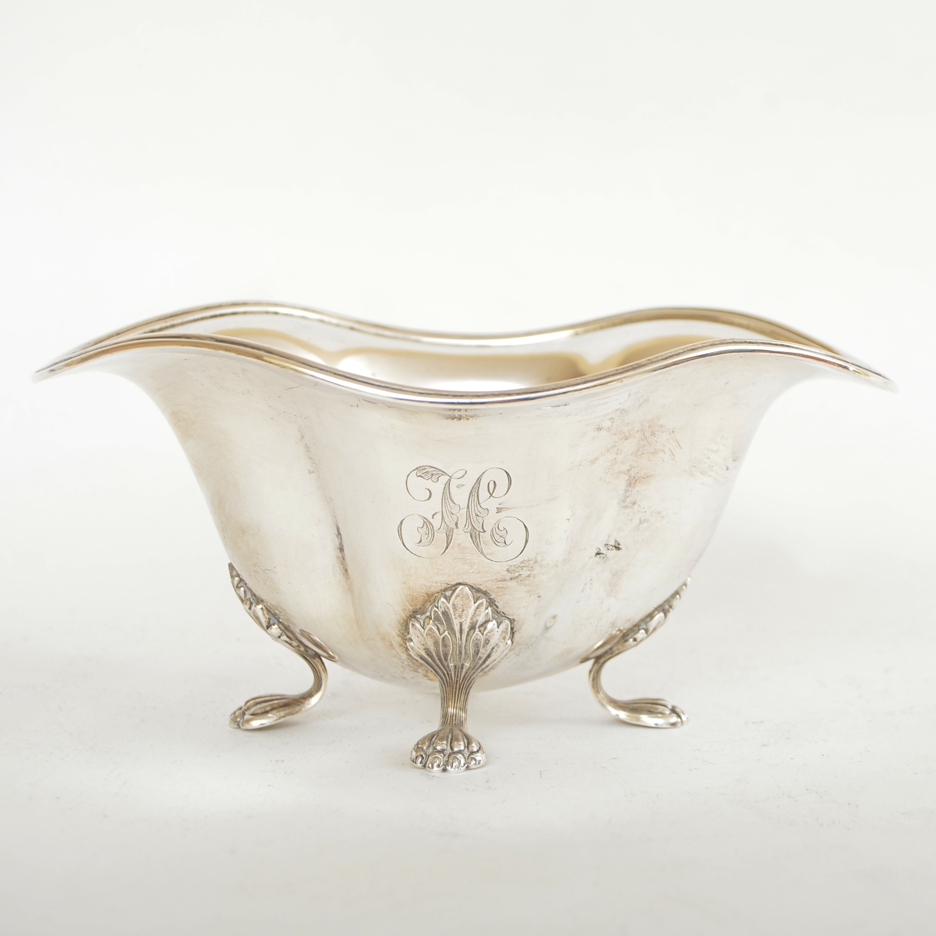 Towle George II Style Monogrammed Sterling Silver Bowl for Frank Herschede