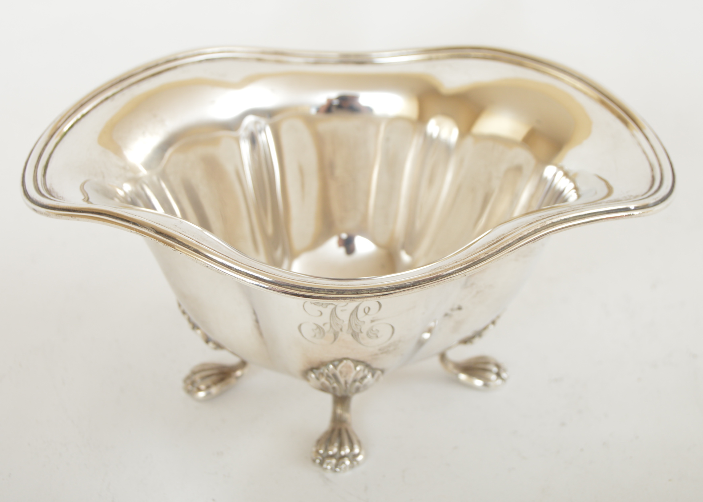 Towle George II Style Monogrammed Sterling Silver Bowl for Frank Herschede