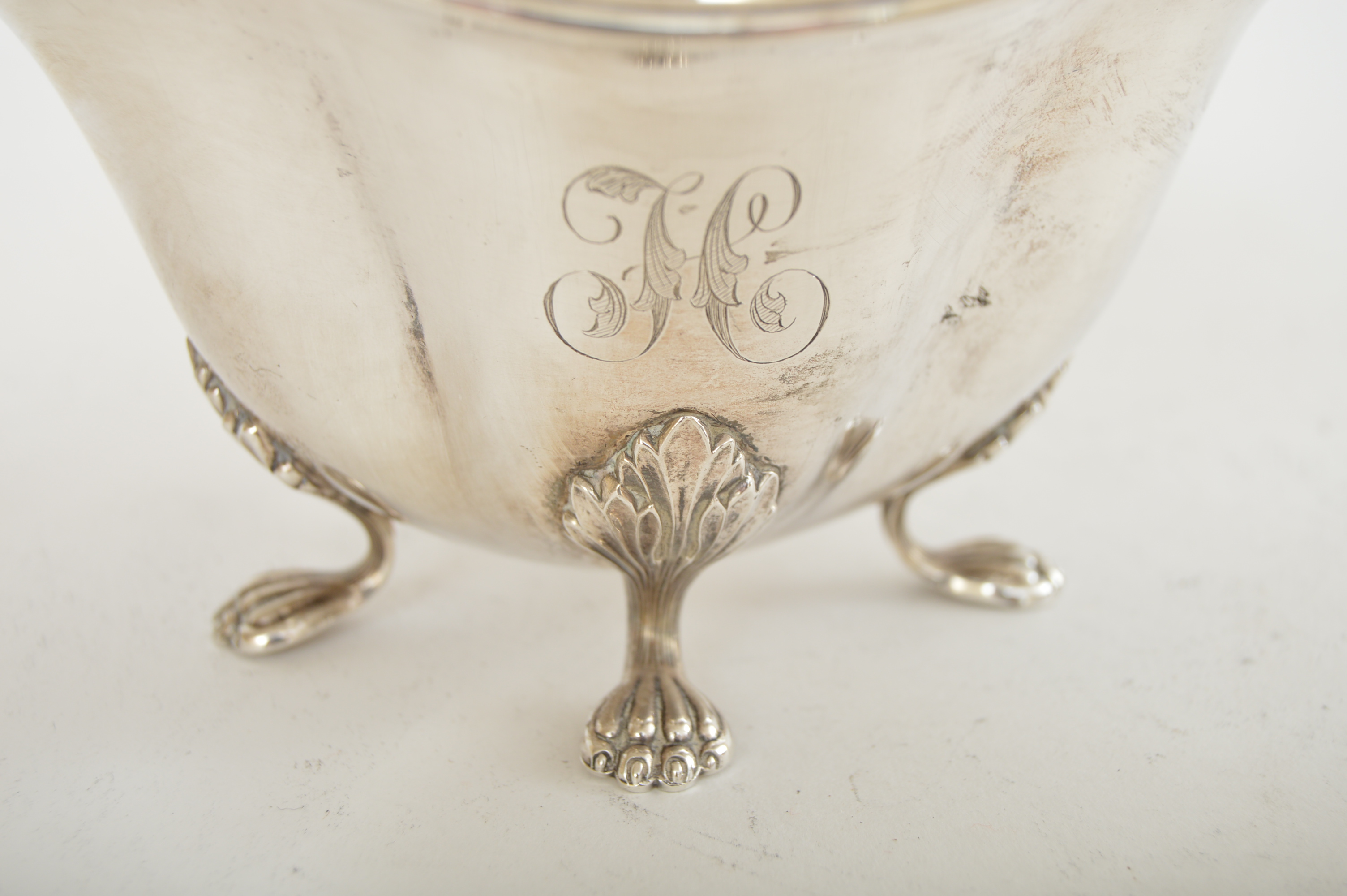 Towle George II Style Monogrammed Sterling Silver Bowl for Frank Herschede
