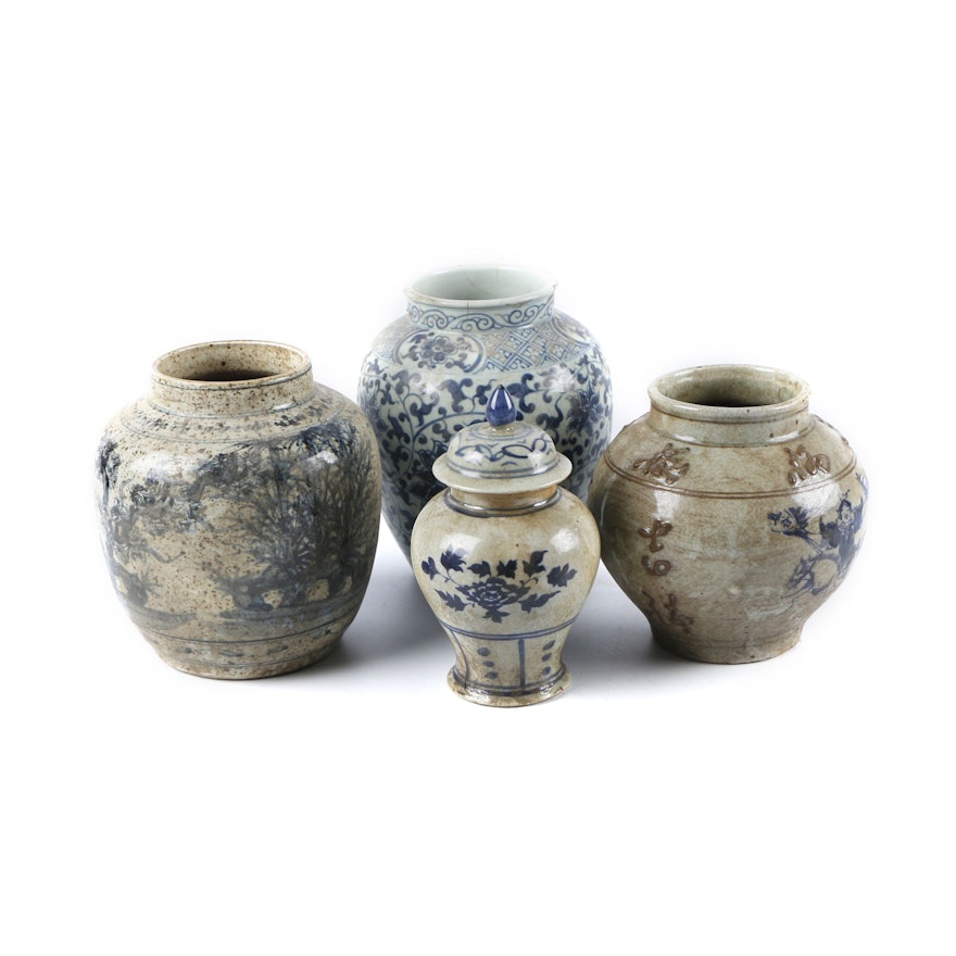 Chinese Decorative Ceramic Vases and Jar