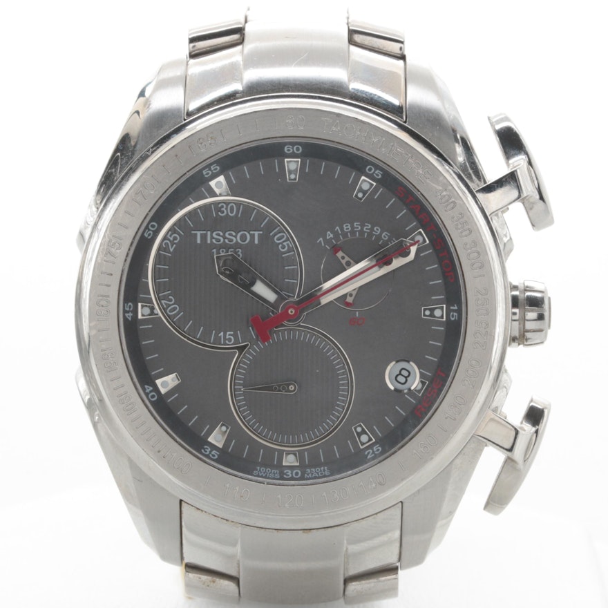 Tissot Stainless Steel Wristwatch with Tachymeter