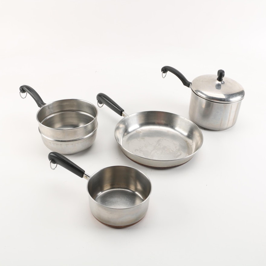 Stainless Steel Pots and Pans including Revere Ware and Farberware