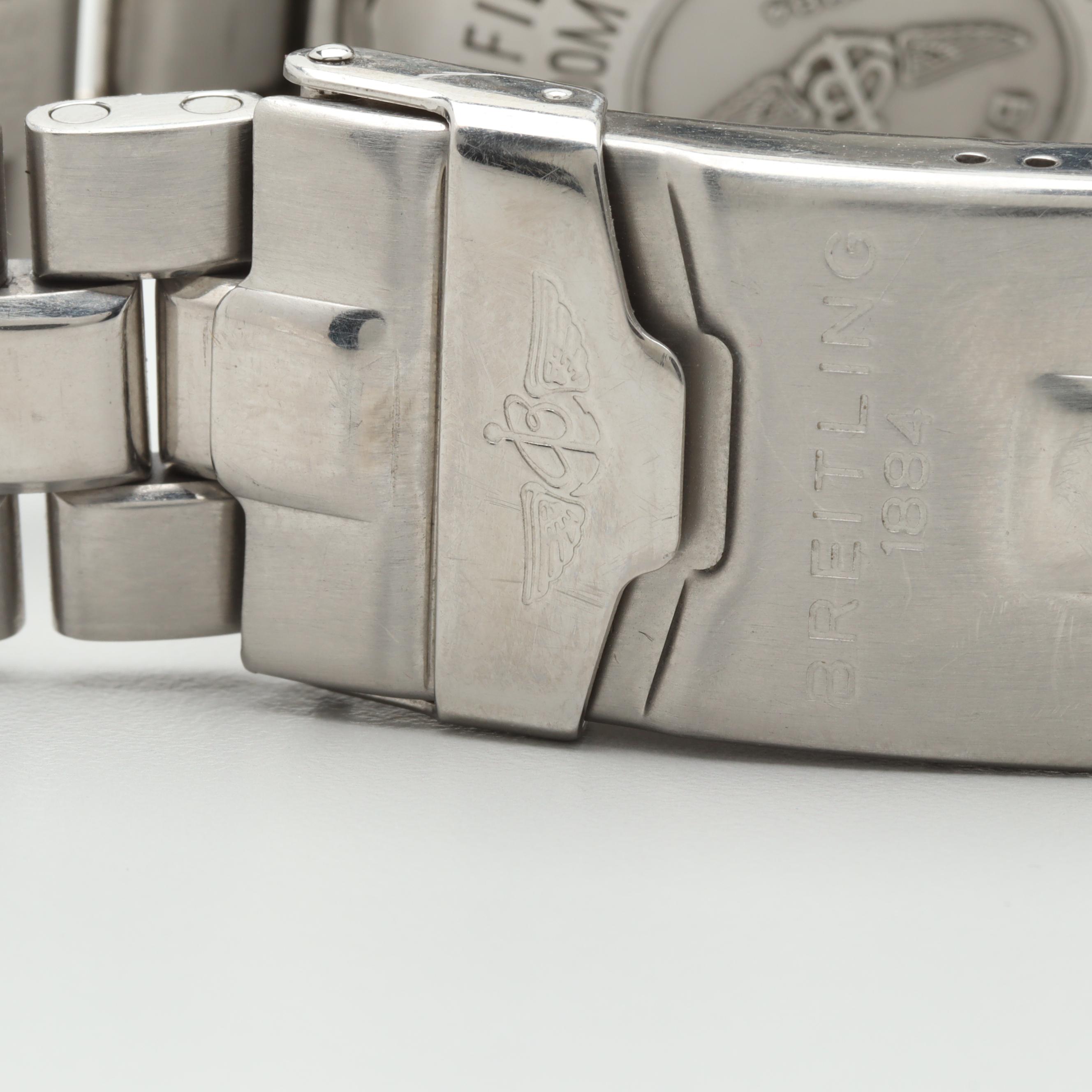 Breitling Stainless Steel Blue Dial Watch