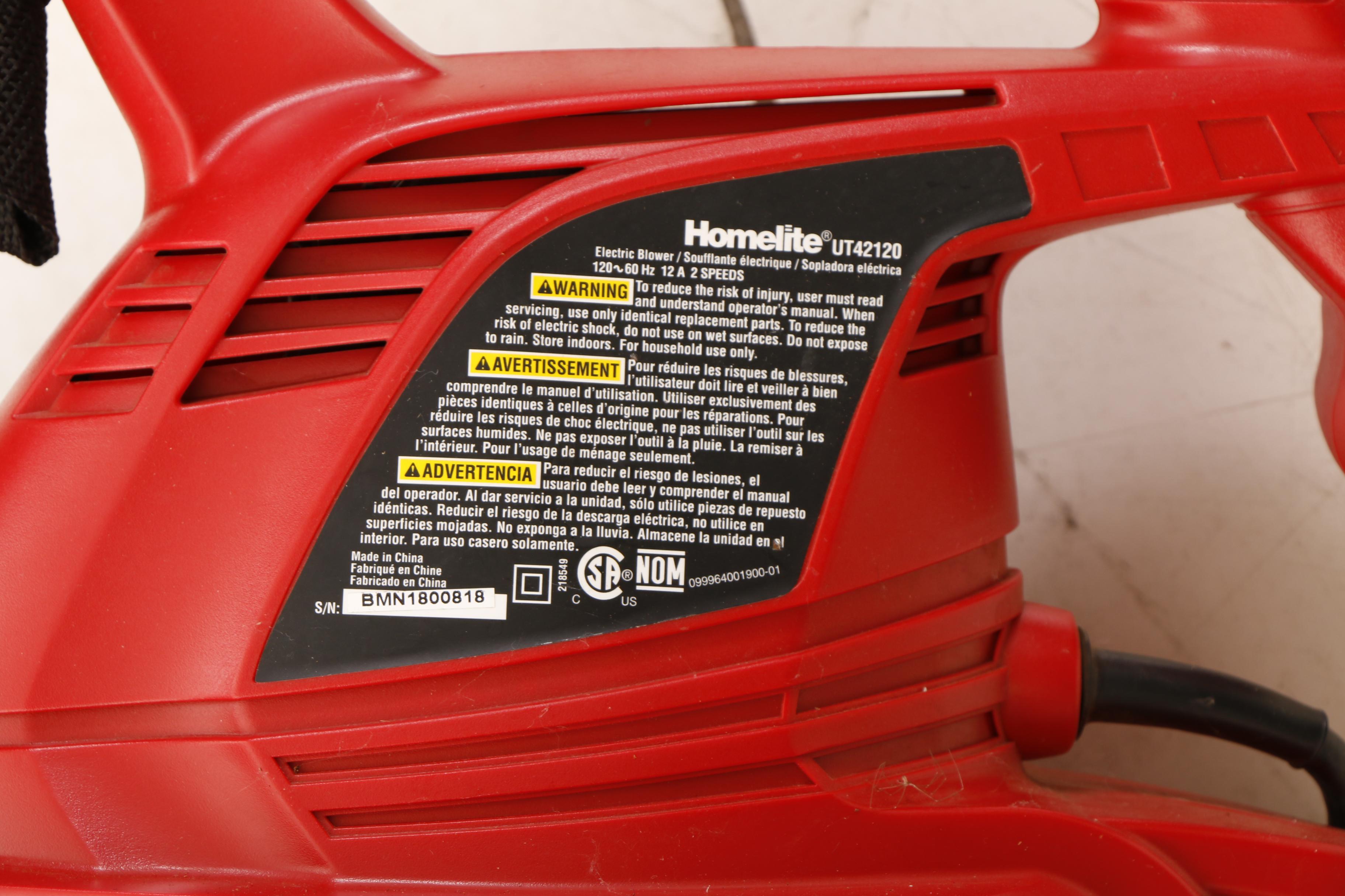 Homelite 2-Speed Blower Vac and Megalite Ladder