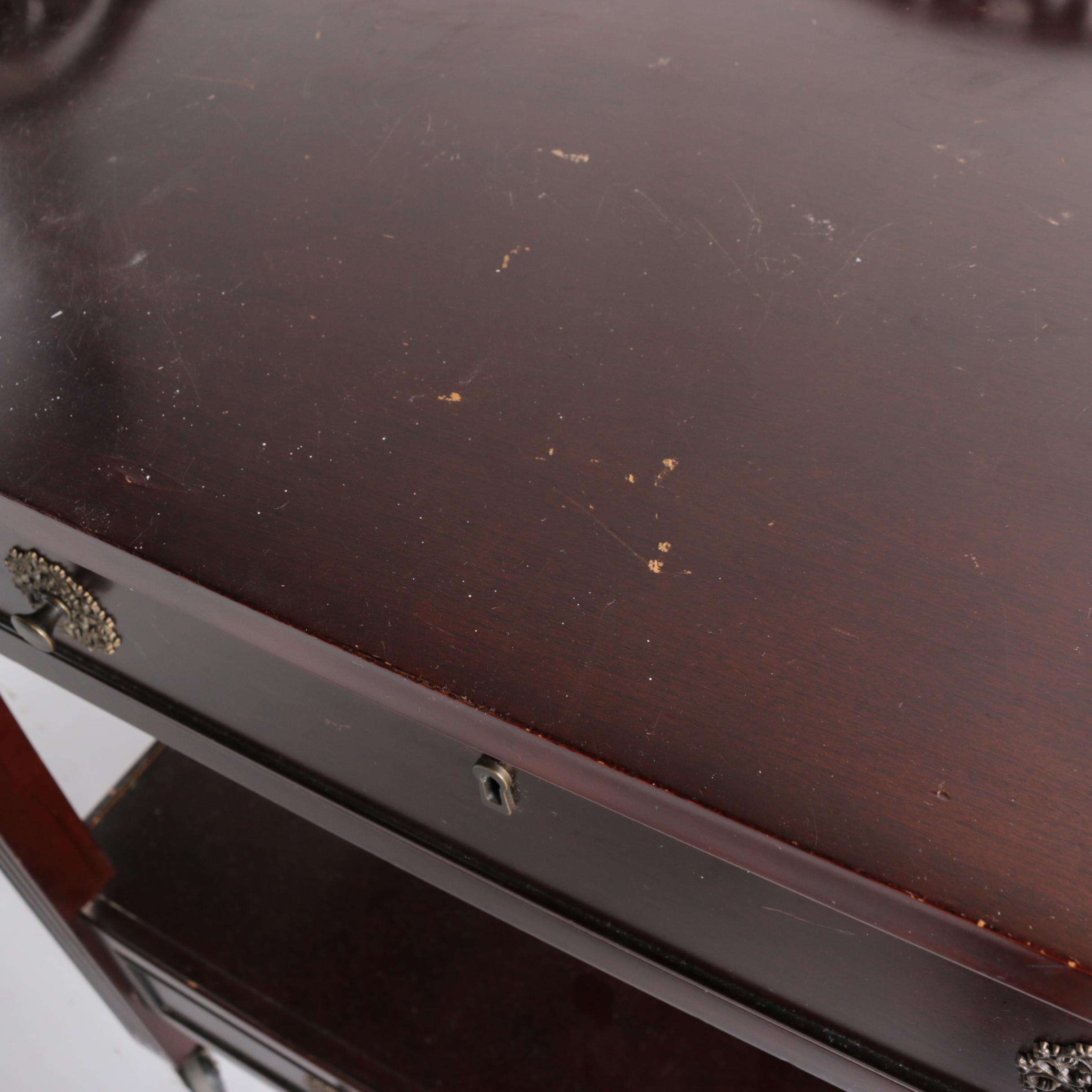 Contemporary Rolling Buffet Cart