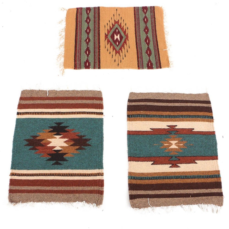 Handwoven Mexican Zapotec Wool Mats for Ellenbecker Trading Co.