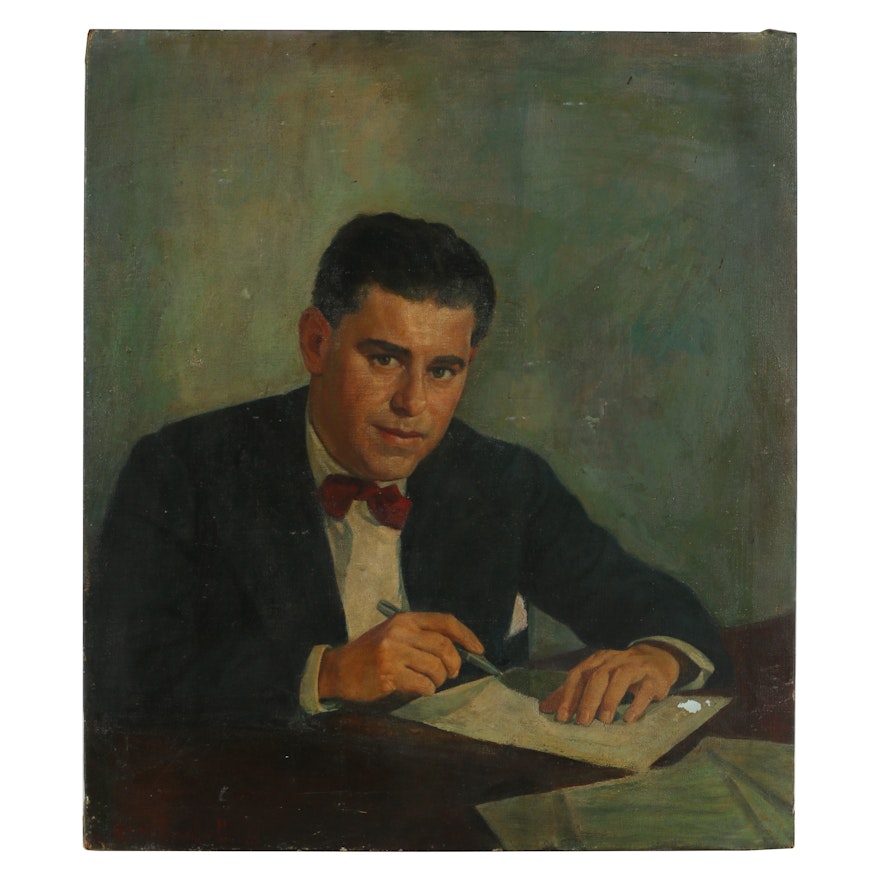 Oil Painting in the Manner of Howard Chandler Christy "Mr. Leibowitz"