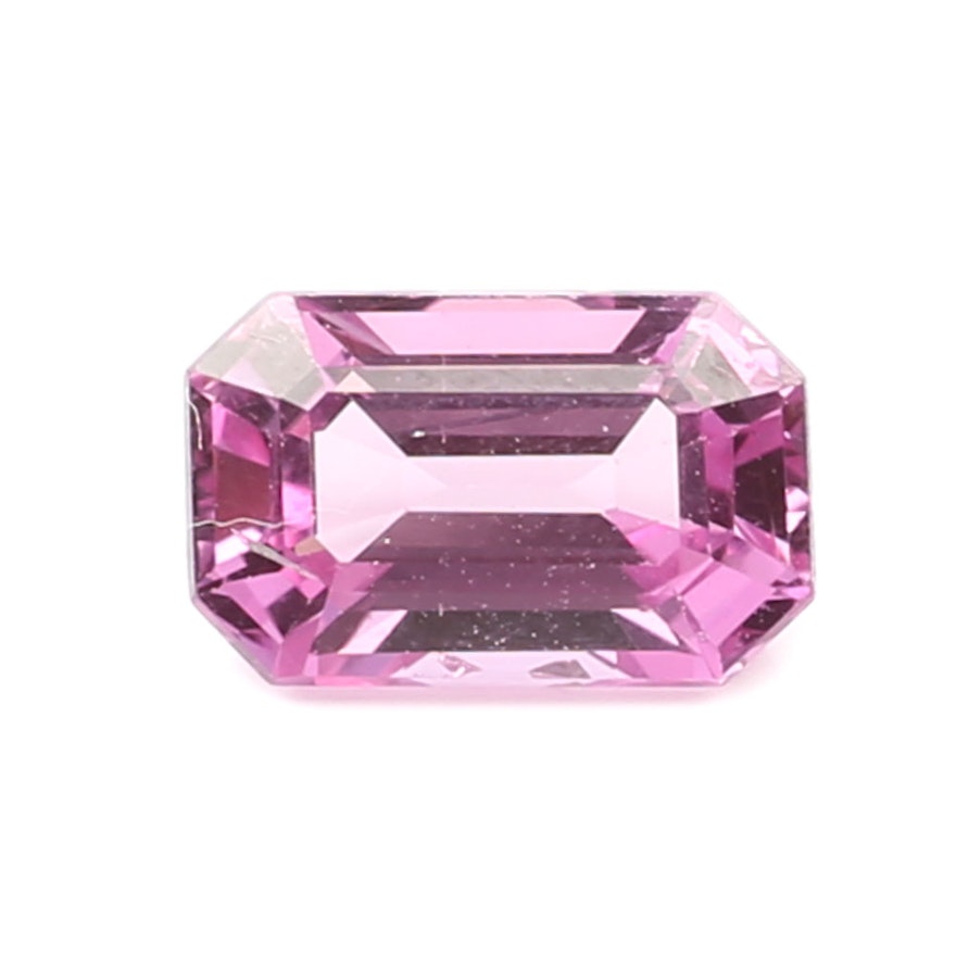 Loose 1.34 CT Pink Sapphire Gemstone