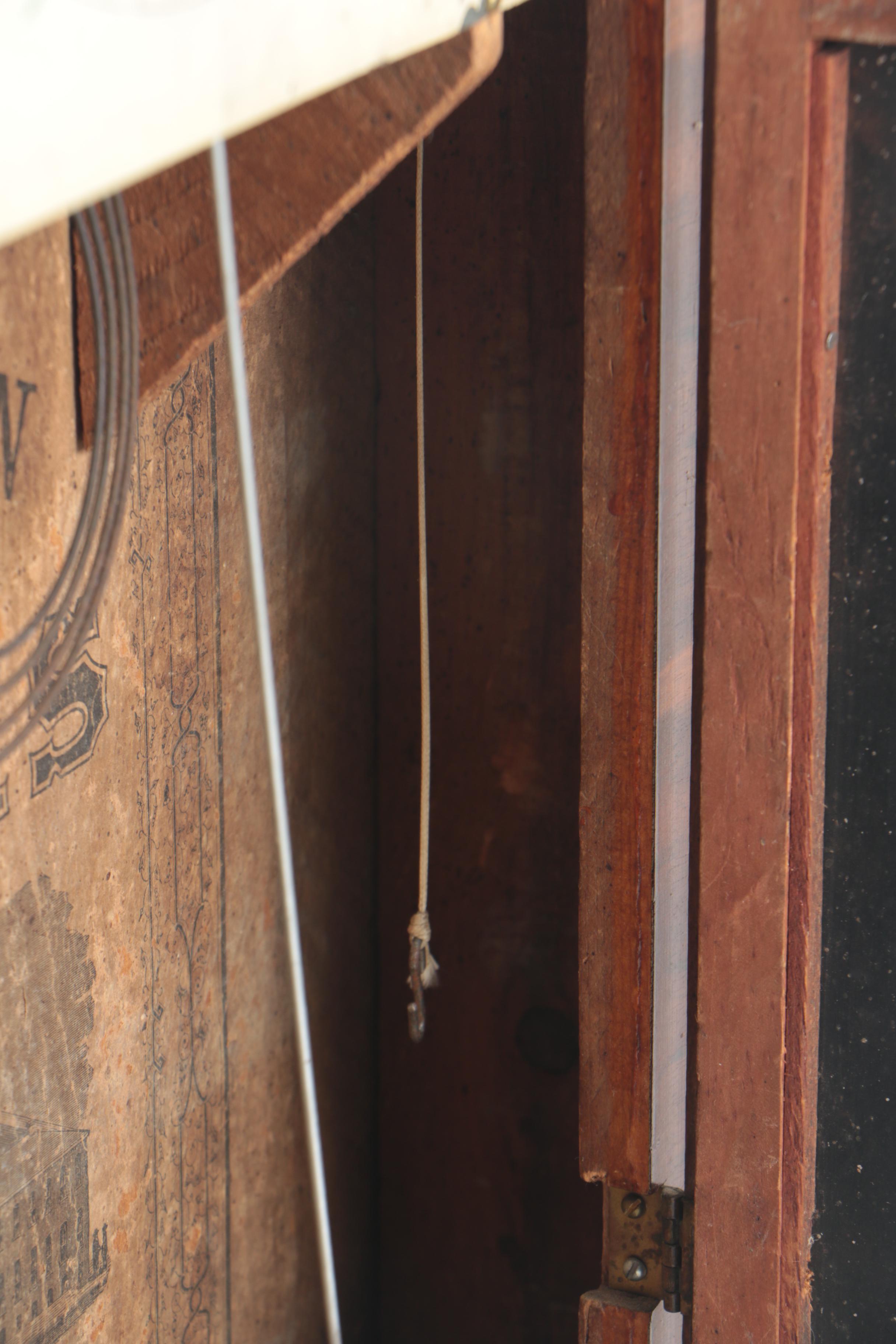 Antique New Haven Clock Co. Mahogany Veneered Ogee Mantel Clock