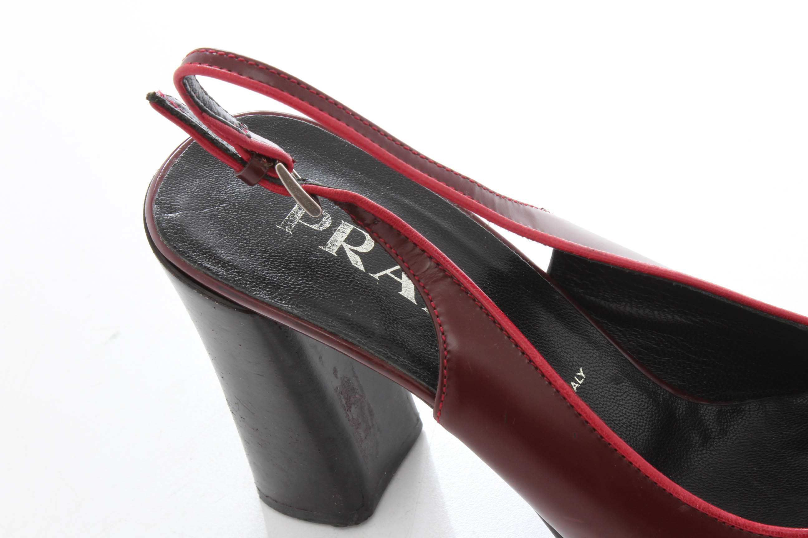 Prada Leather Slingback Pumps
