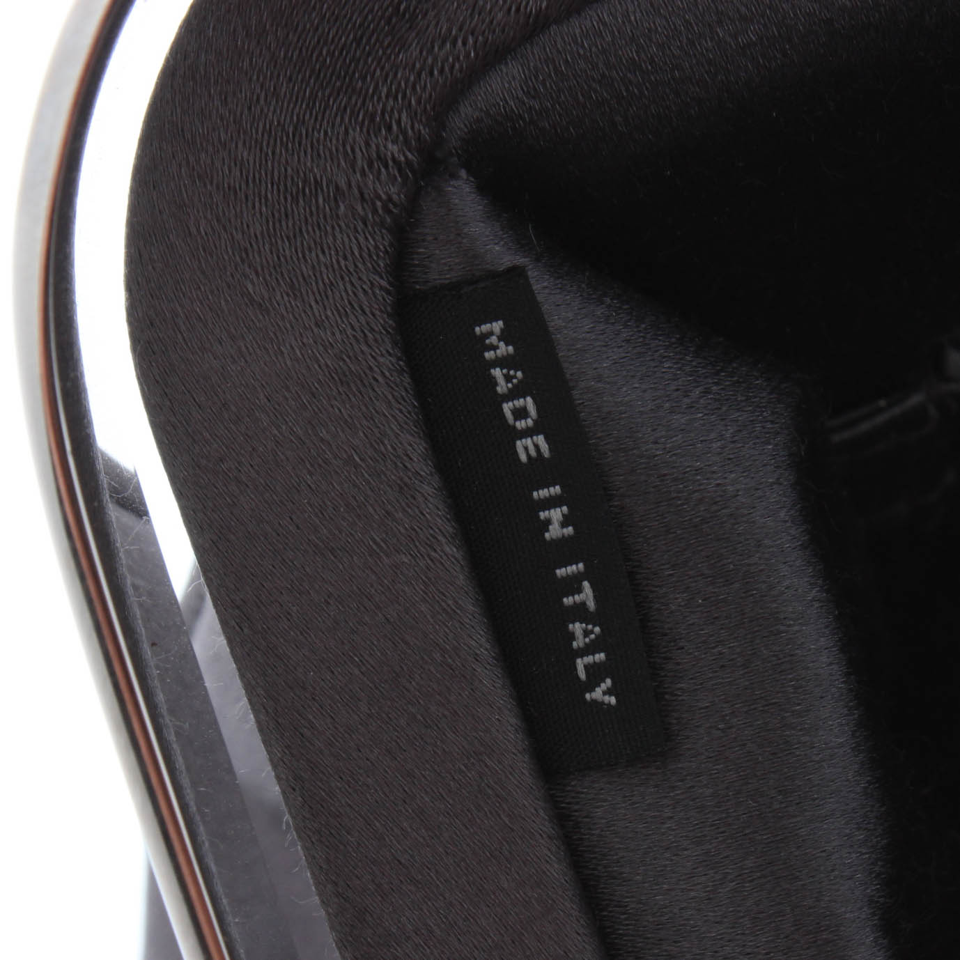 Prada "Raso Ricamo" Charcoal Satin Bead Embellished Frame Bag