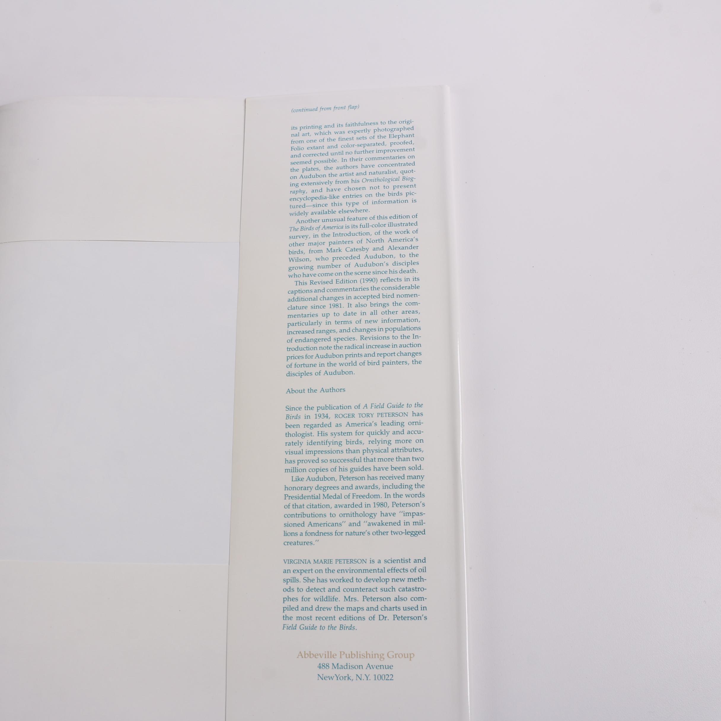 1993 First Artabras Edition "Audubon's Birds of America" Baby Elephant Folio