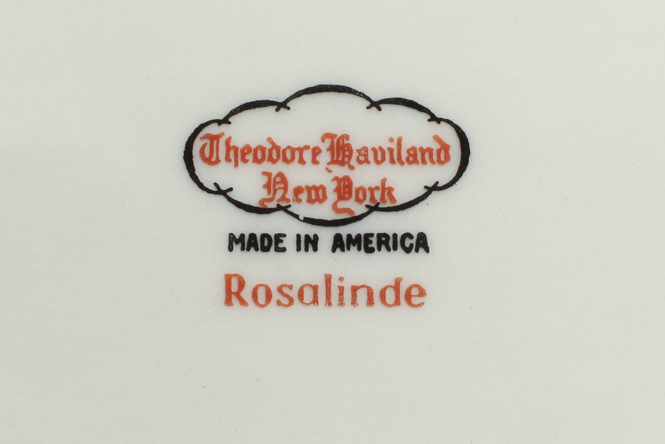 Theodore Haviland "Rosalinde" Porcelain Dinnerware