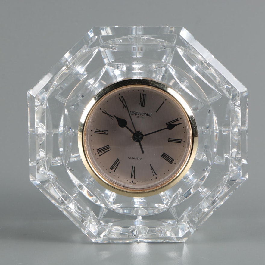 Waterford Crystal Octagonal Desk Clock
