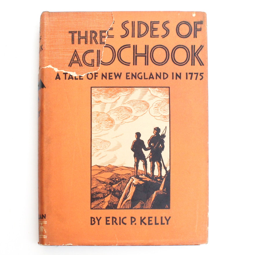 1935 Signed First Edition "Three Sides of Agiochook" by Eric. P. Kelly