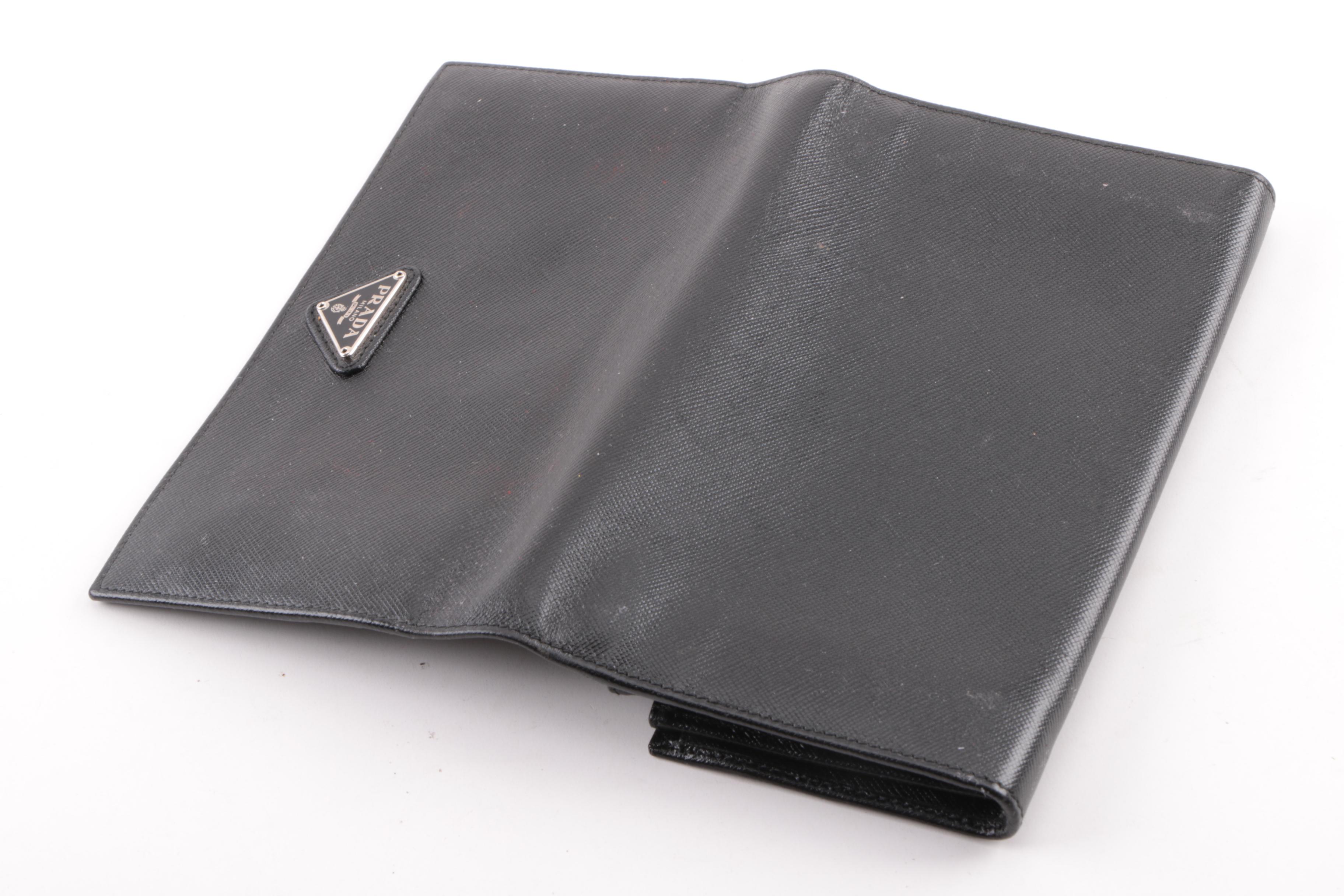 Prada Black Saffiano Leather Wallet