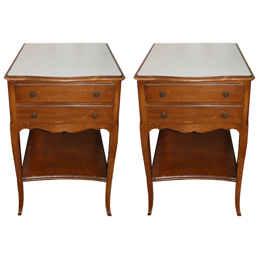 Victorian Style Nightstand Pair