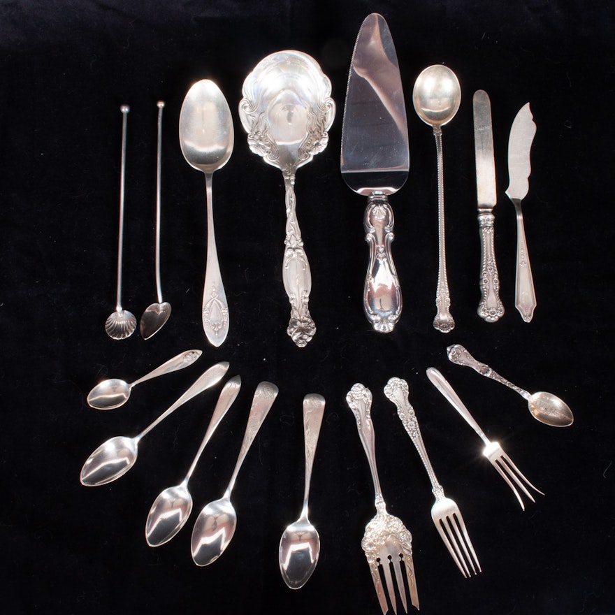 Sterling Silver Flatware by Various Manufacturers Including International Silver