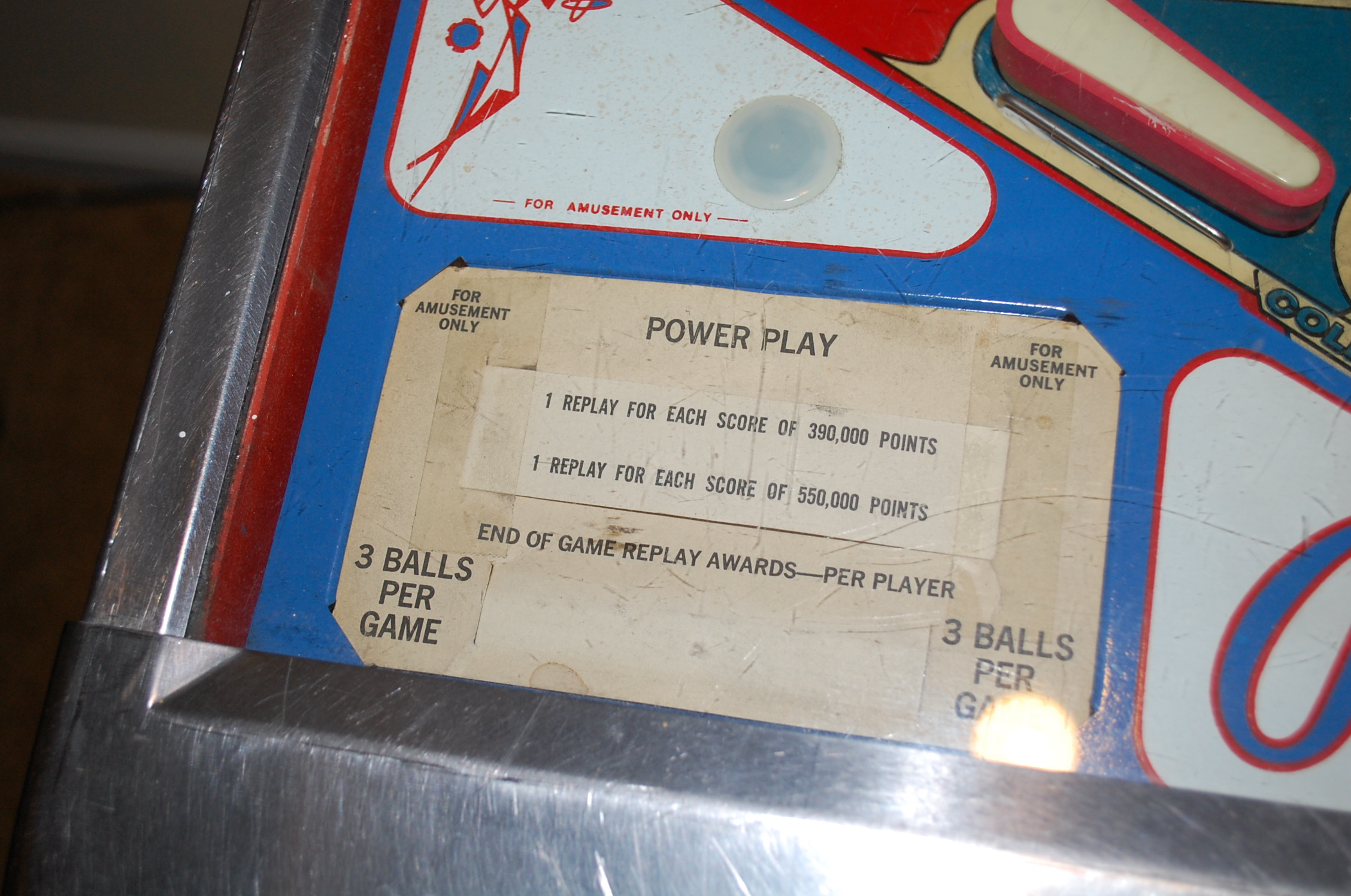 1978 Bally Bobby Orr Power Play Pinball Machine