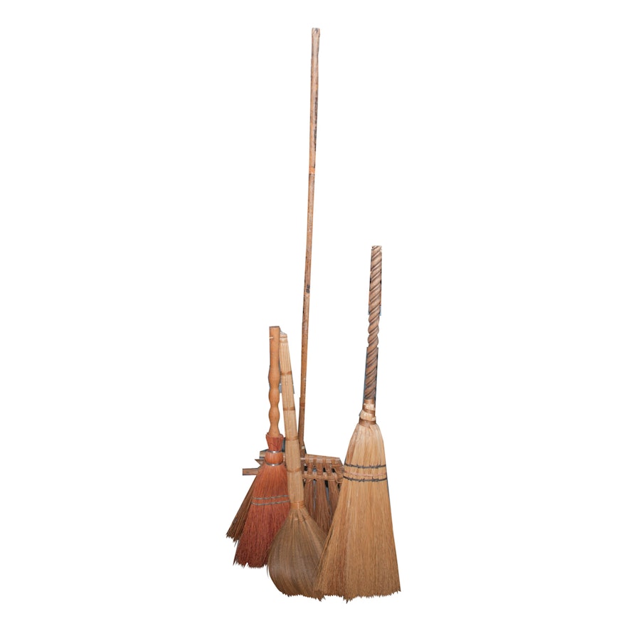 Handmade Hearth Brooms