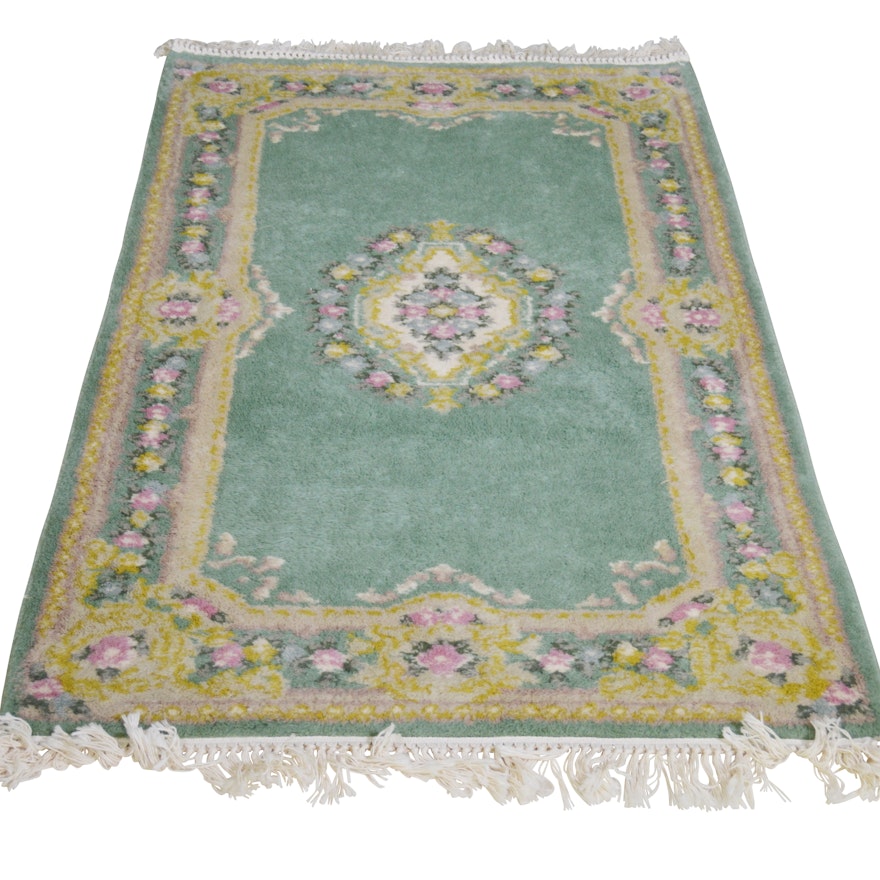 Vintage Hand-Knotted Dildar Wool Area Rug
