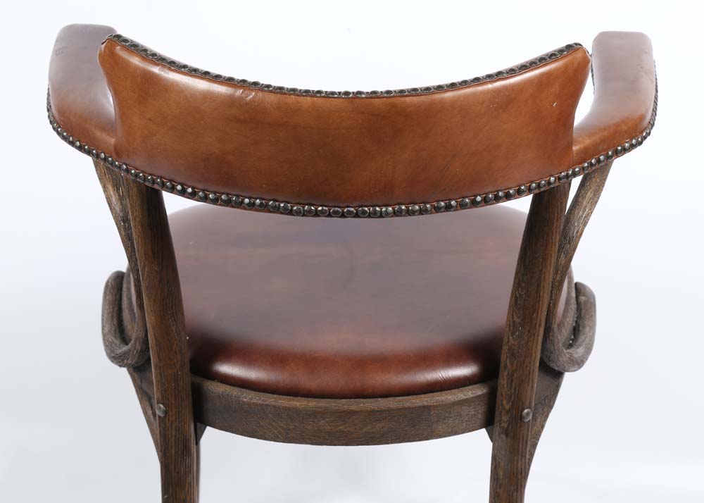 Restoration Hardware "Vienna Cafe" Leather Arm Chairs