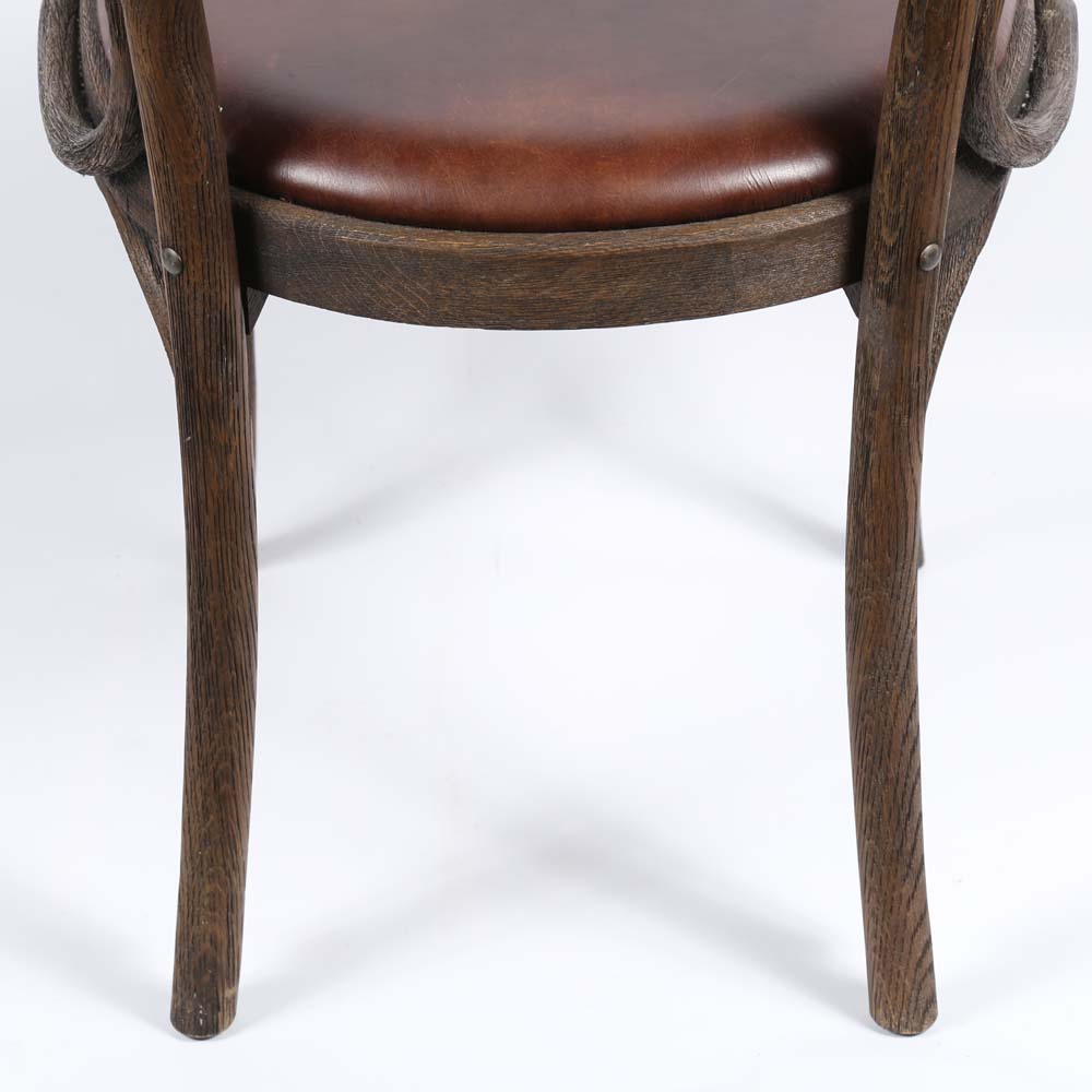 Restoration Hardware "Vienna Cafe" Leather Arm Chairs