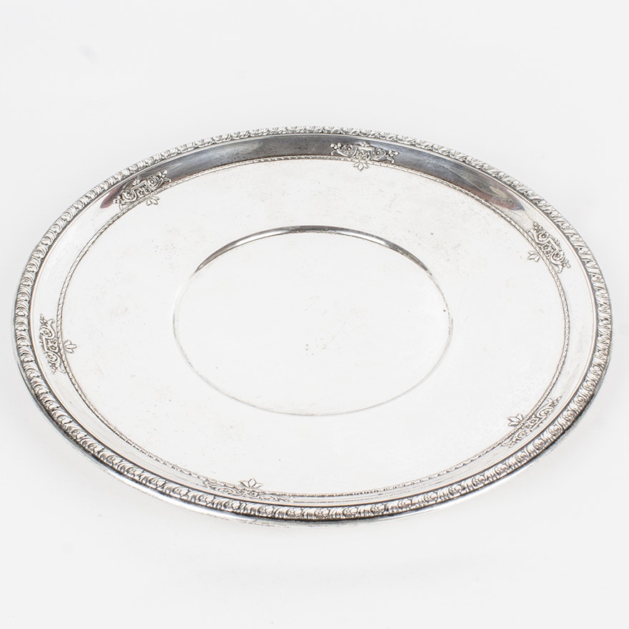 Wallace Sterling Silver Sandwich Plate