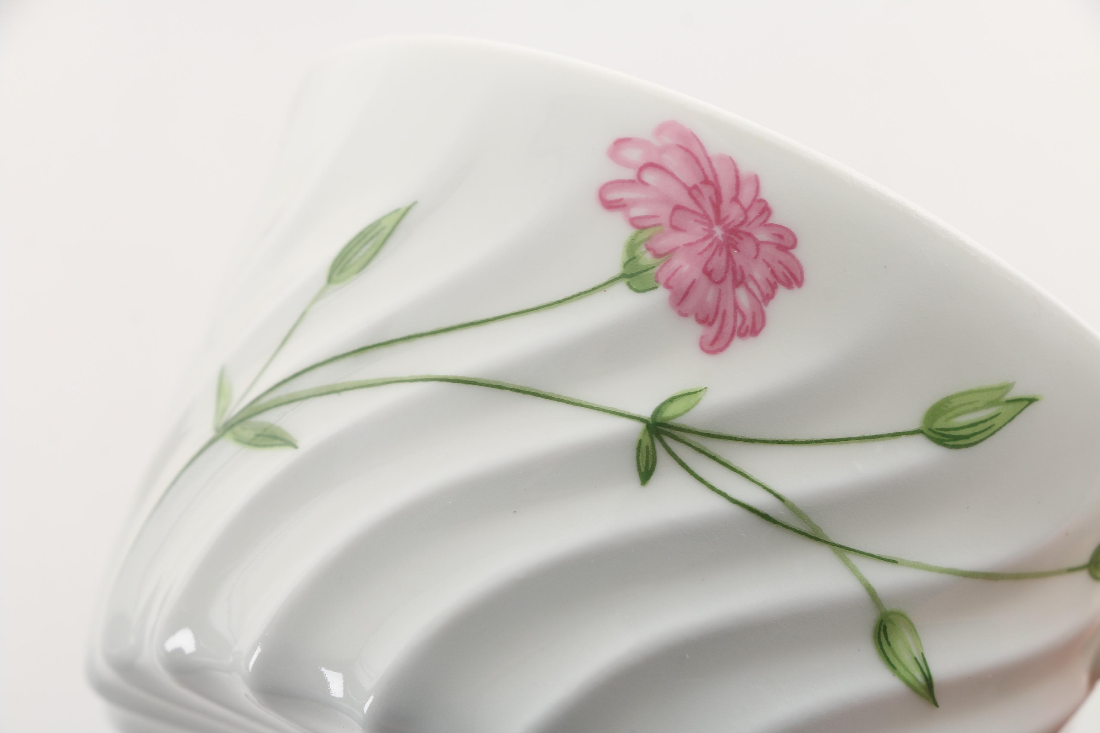 Vintage Haviland Limoges "Florence" Porcelain Teacups and Saucers