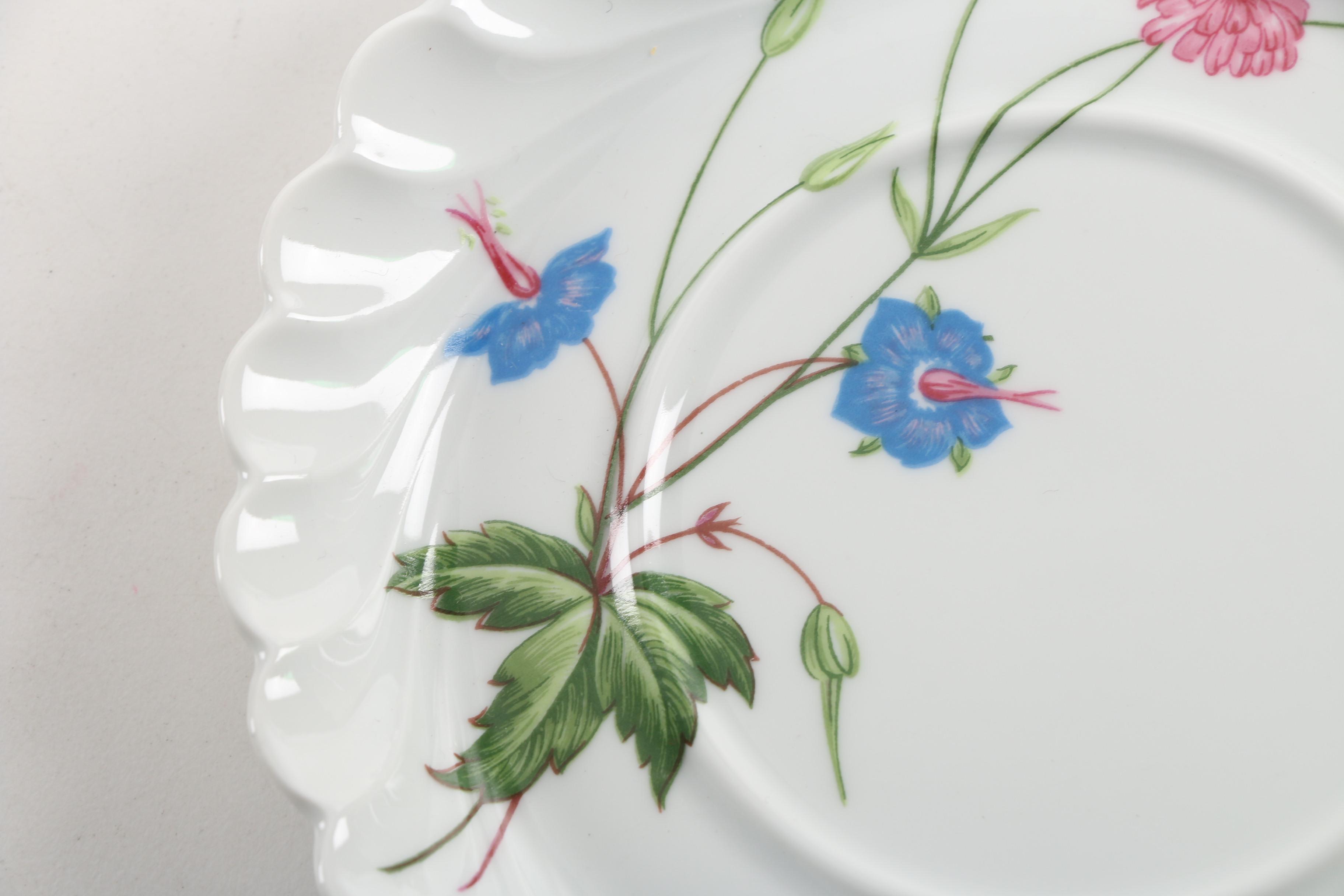 Vintage Haviland Limoges "Florence" Porcelain Teacups and Saucers