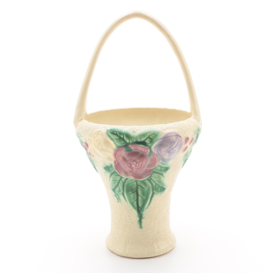 Roseville Pottery "Rozane 1917" Basket Vase