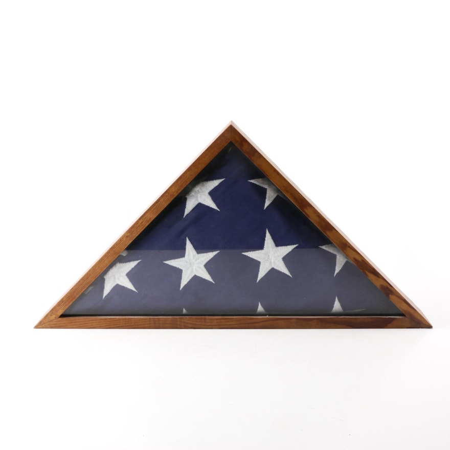 Chicago Flag Co. Fifty-Star Flag in Shadowbox