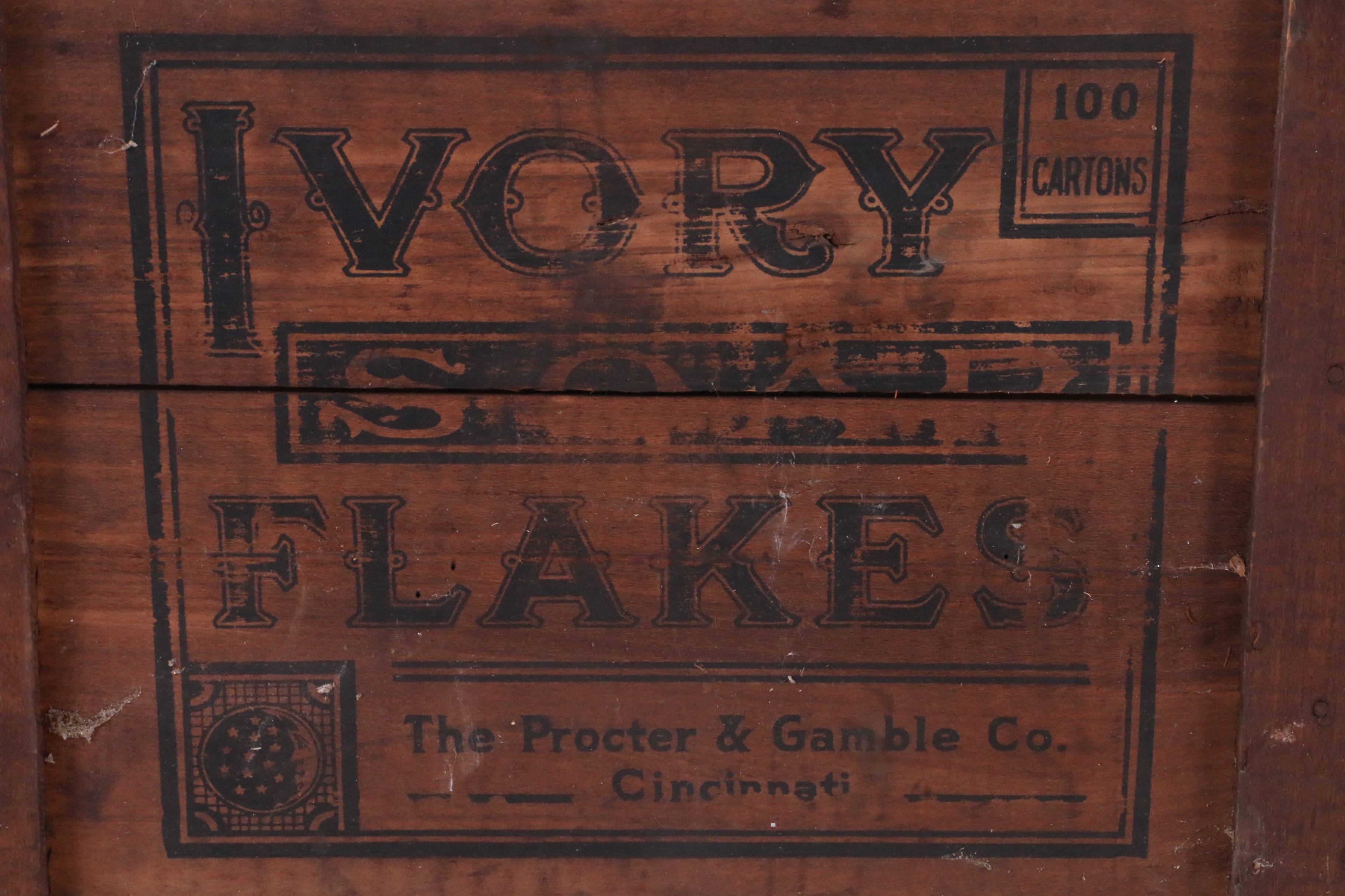 Vintage Ivory Soap Flakes Crate