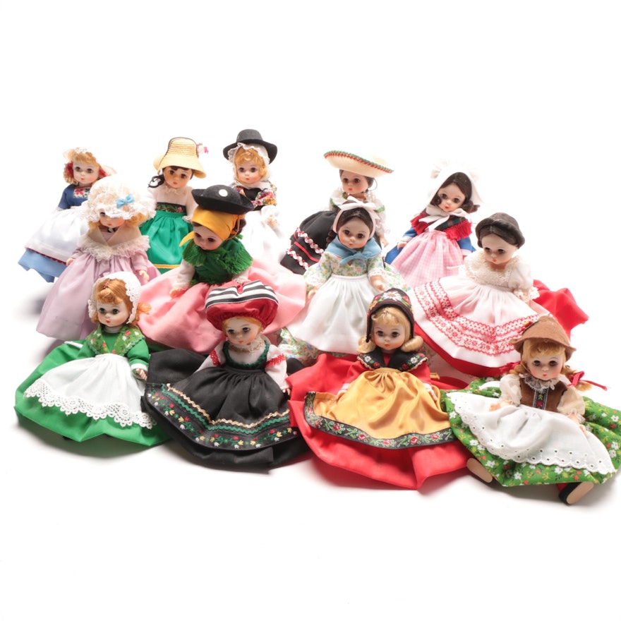 Collection of Madame Alexander Dolls of Various Nationalities