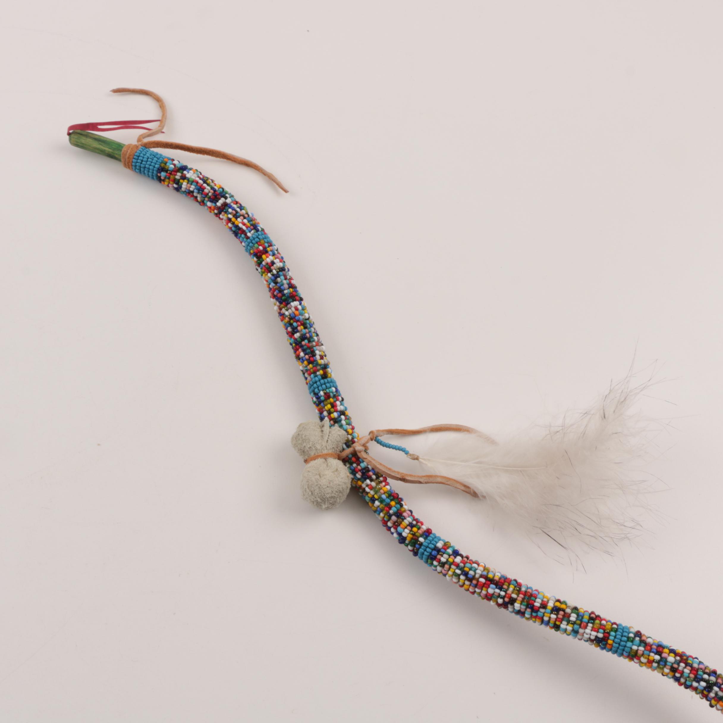 Native American Style Beaded Prayer Stick