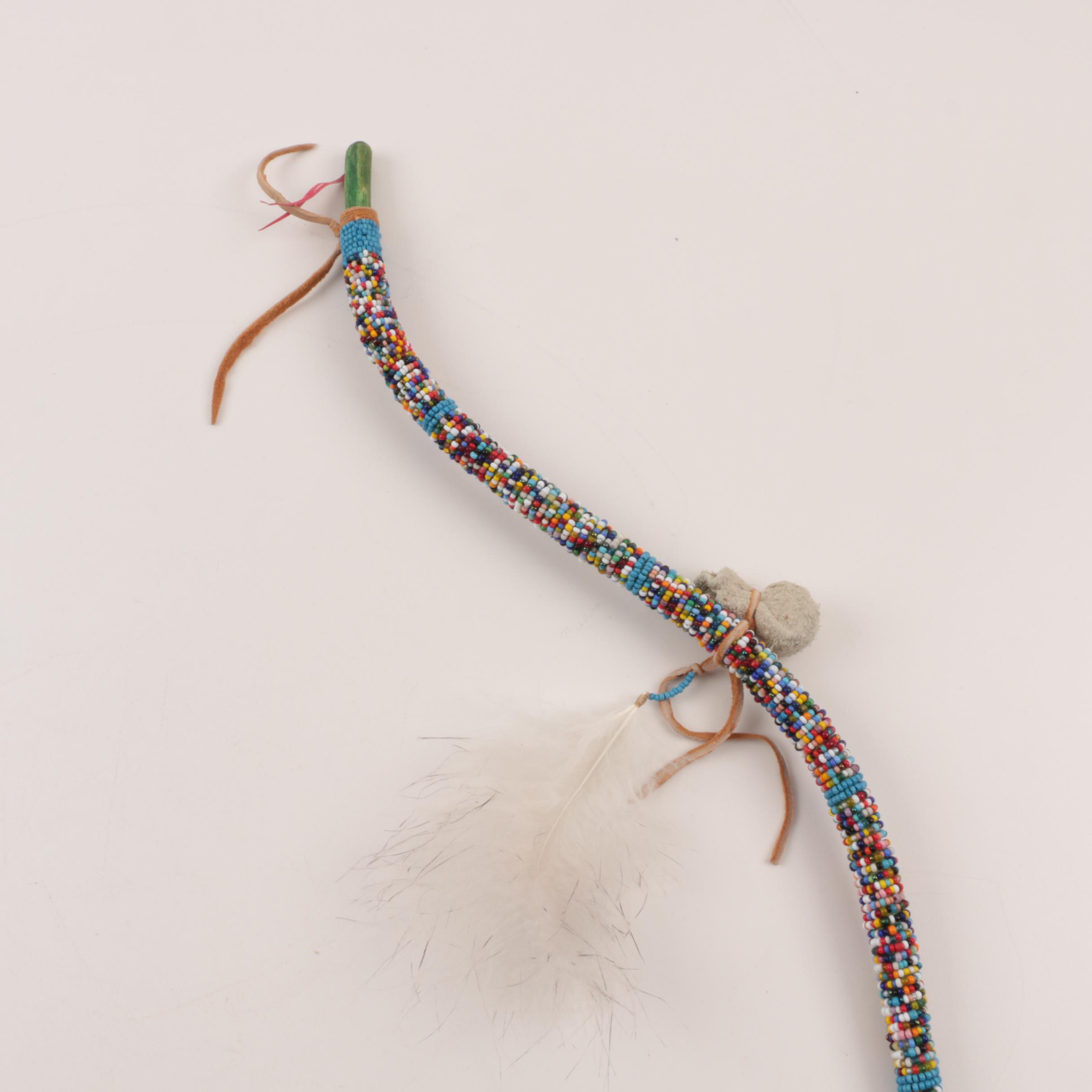 Native American Style Beaded Prayer Stick