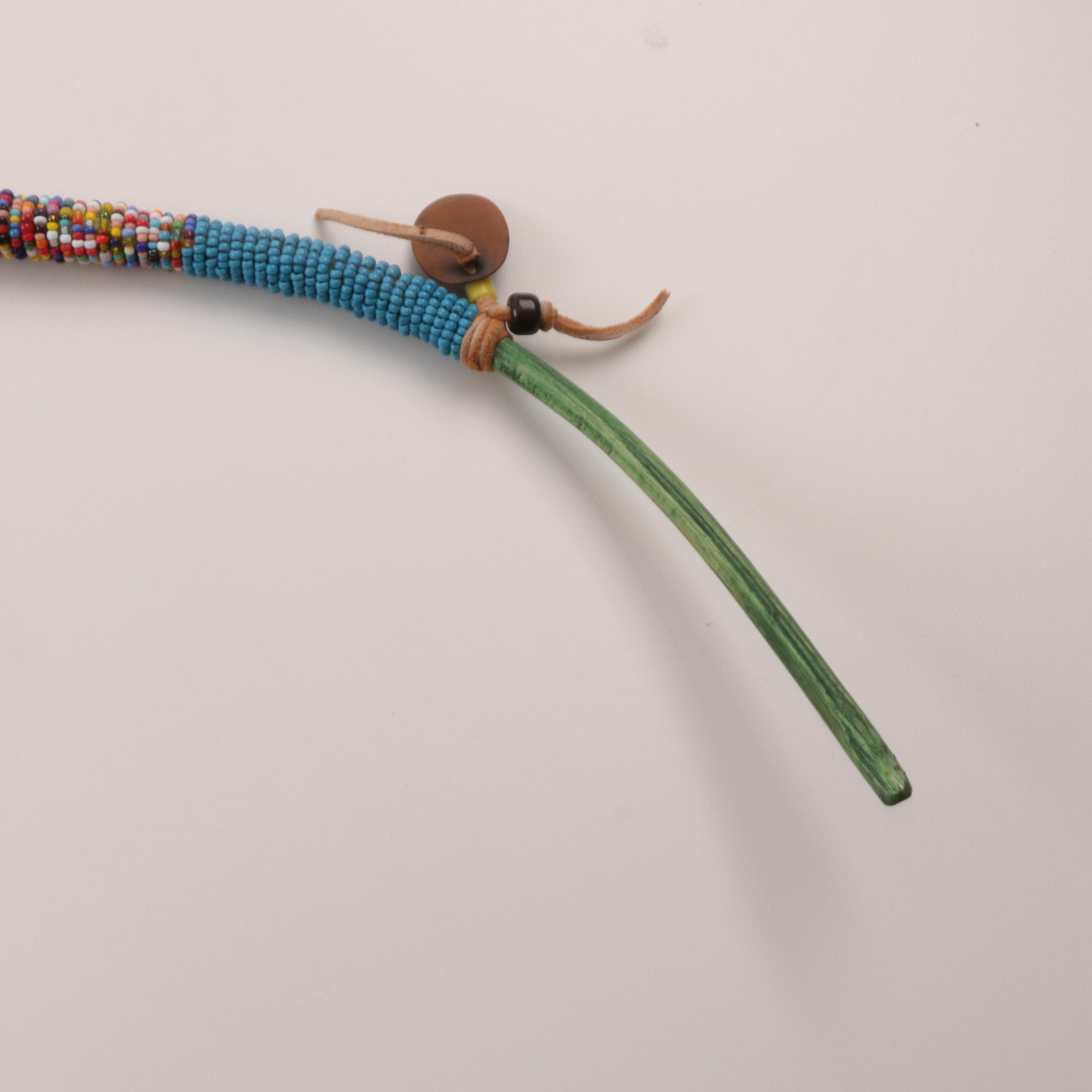 Native American Style Beaded Prayer Stick