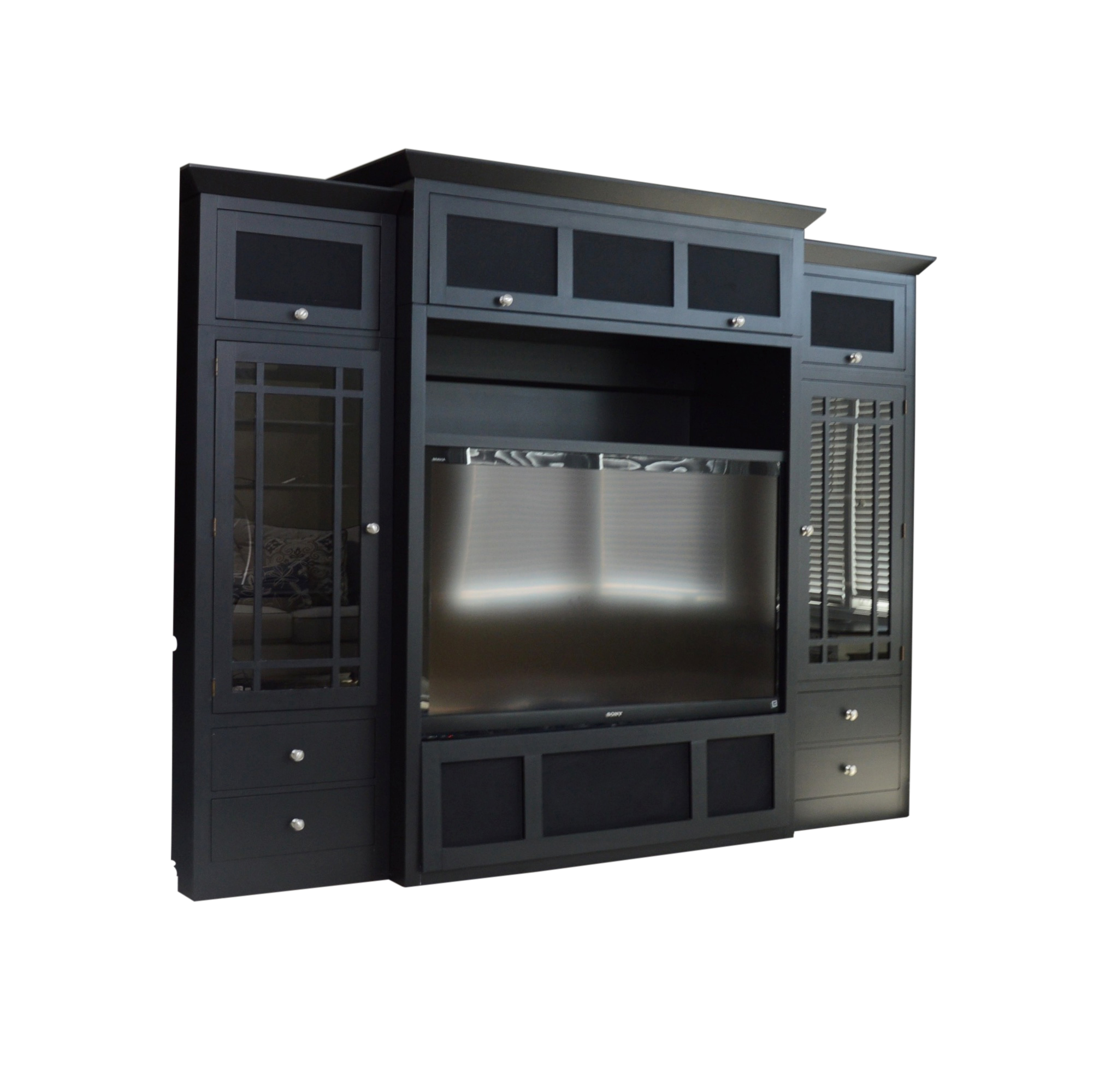 Ethan Allen Three Piece Entertainment Center