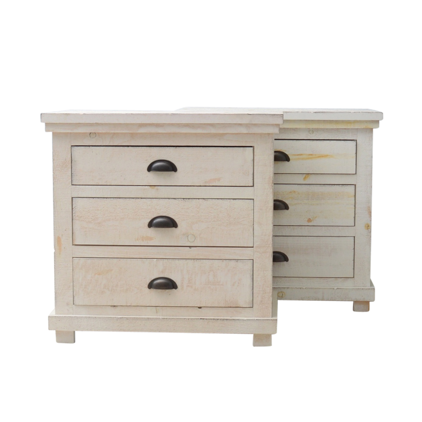 Pair of Rustic Style Night Stands
