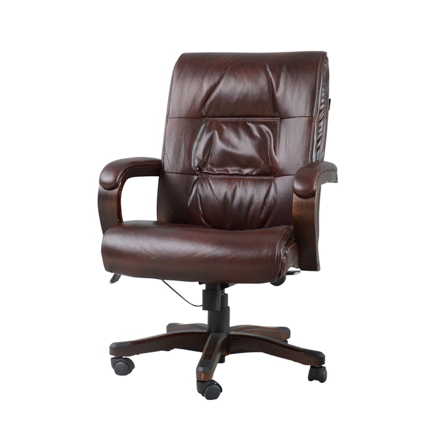 Broyhill Leather Adjustable Executive Chair