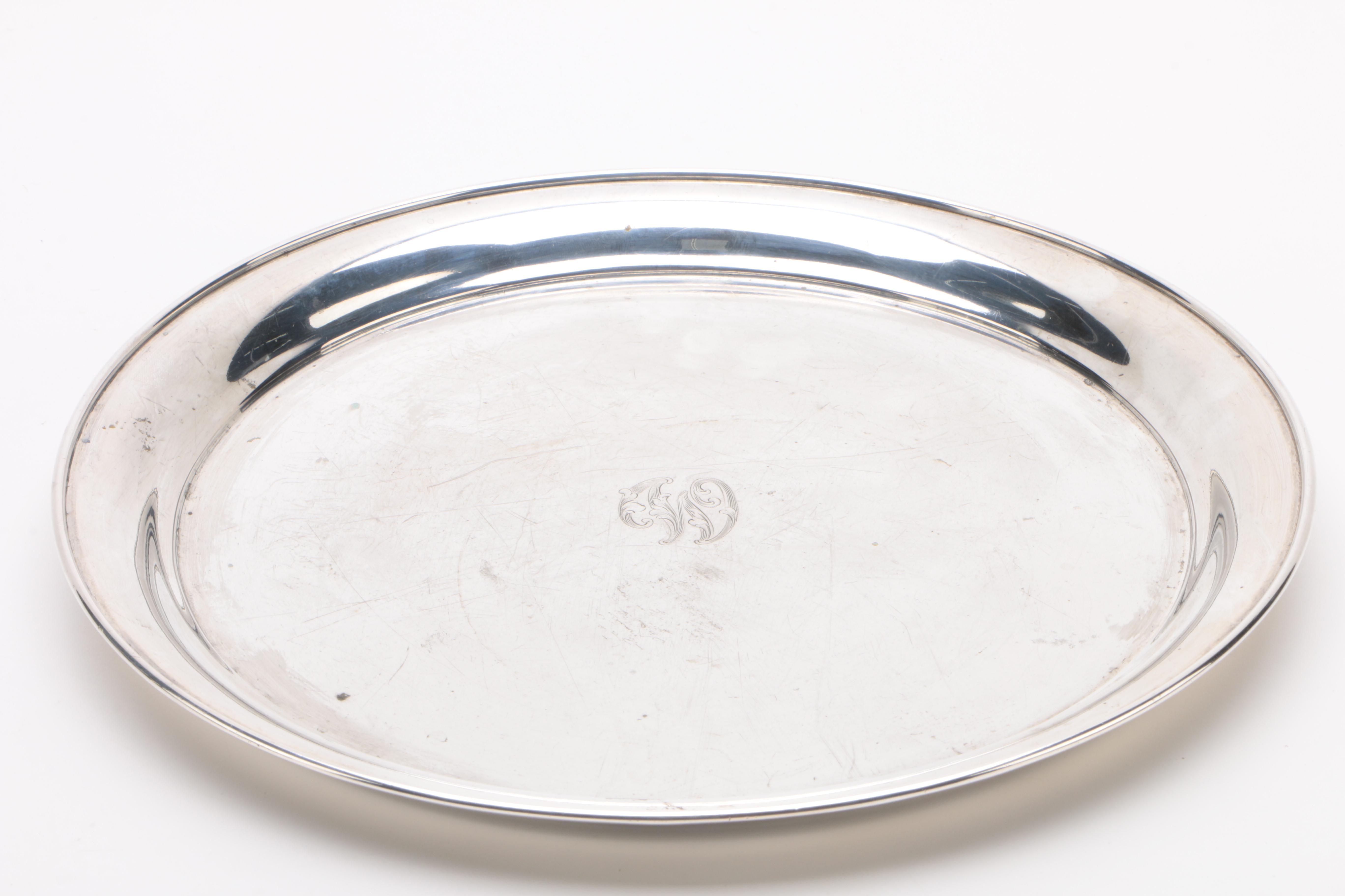 Vintage David-Andersen Norwegian 830 Silver Sandwich Plate