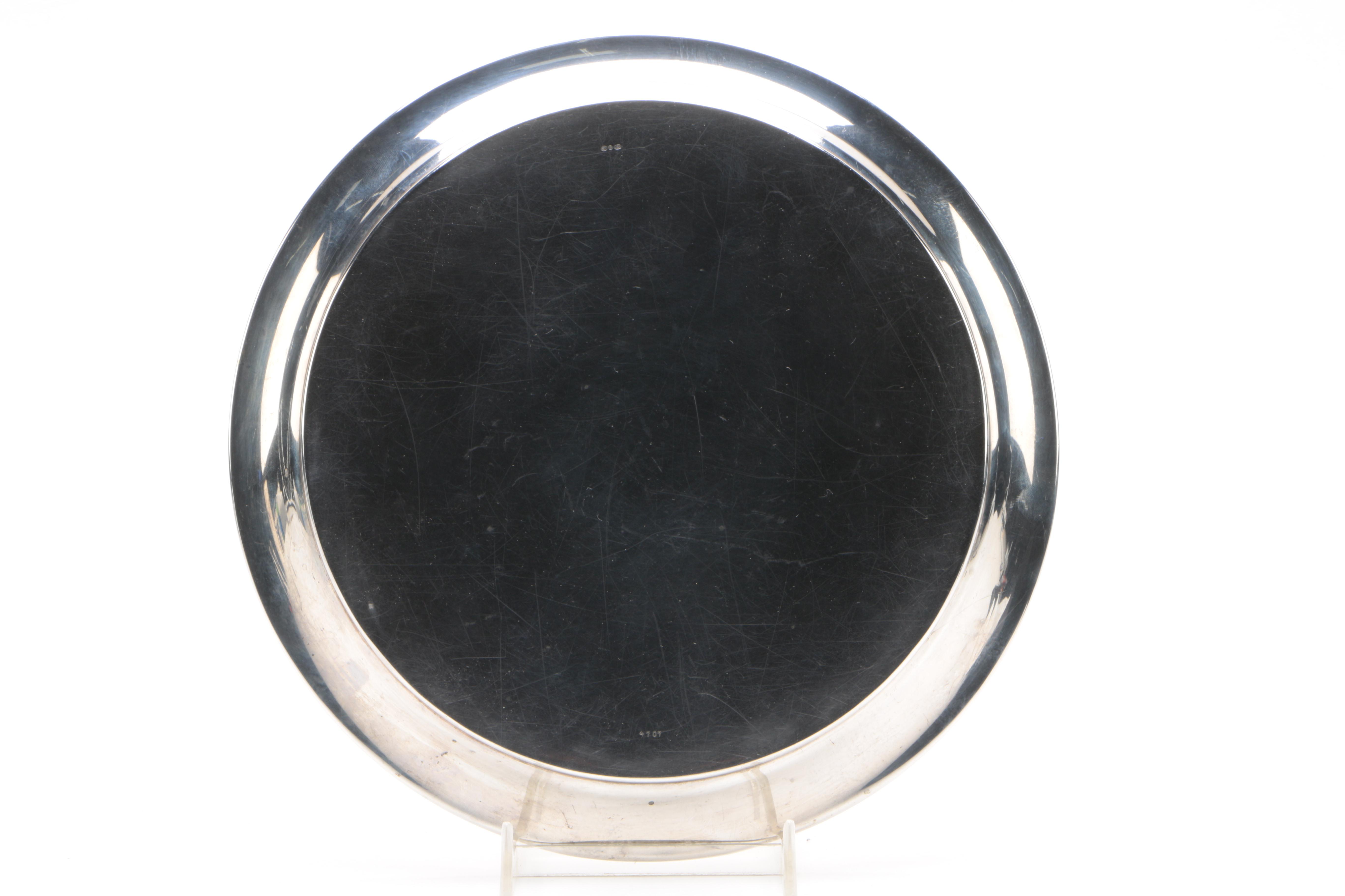 Vintage David-Andersen Norwegian 830 Silver Sandwich Plate