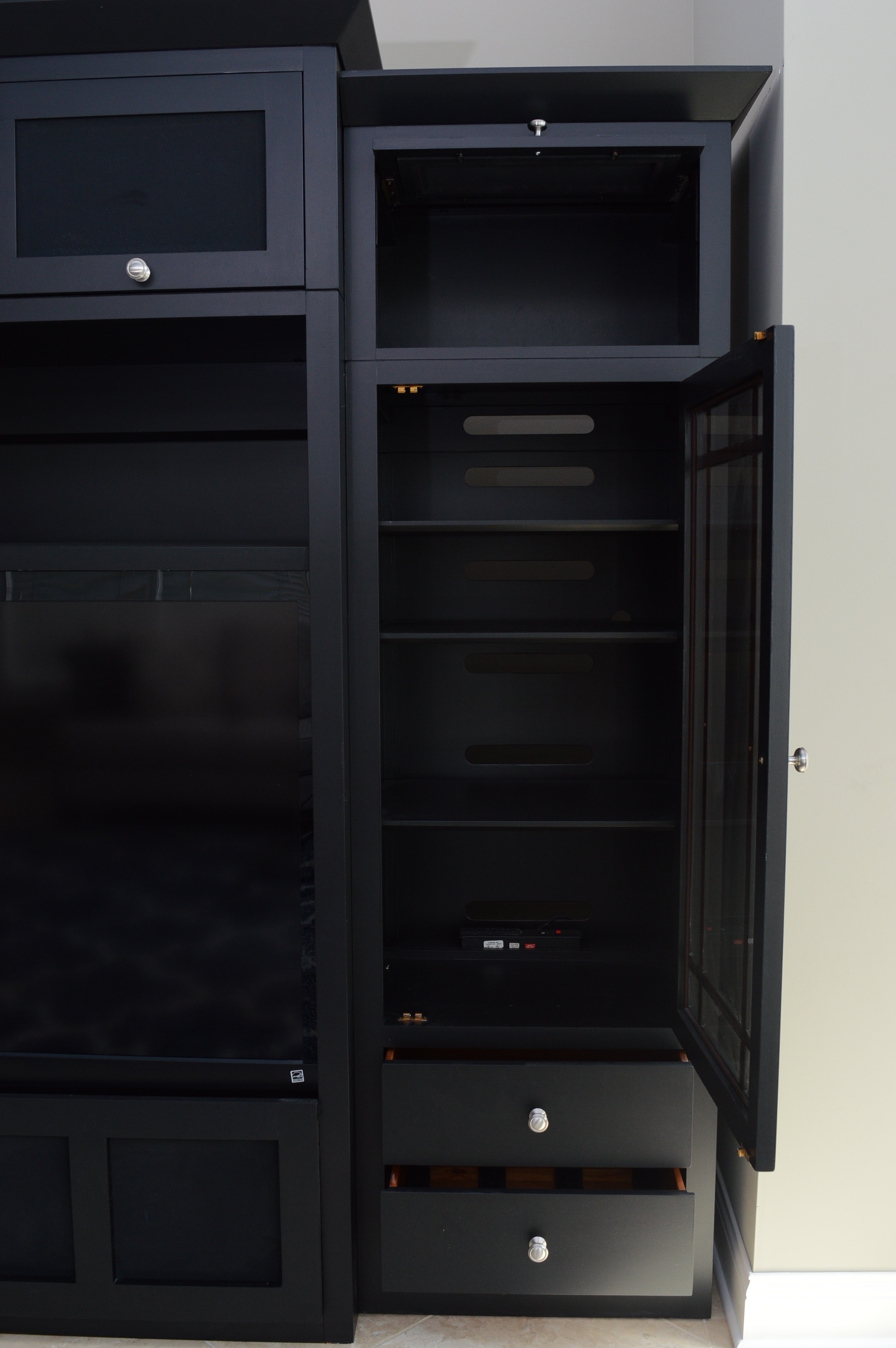 Ethan Allen Three Piece Entertainment Center